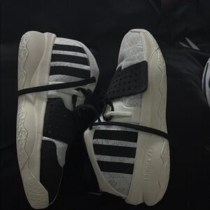adidas Black and White Athletic Shoes